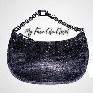 NEW Lululemon Glitter BLACK City Essentials Nano Shoulder Bag